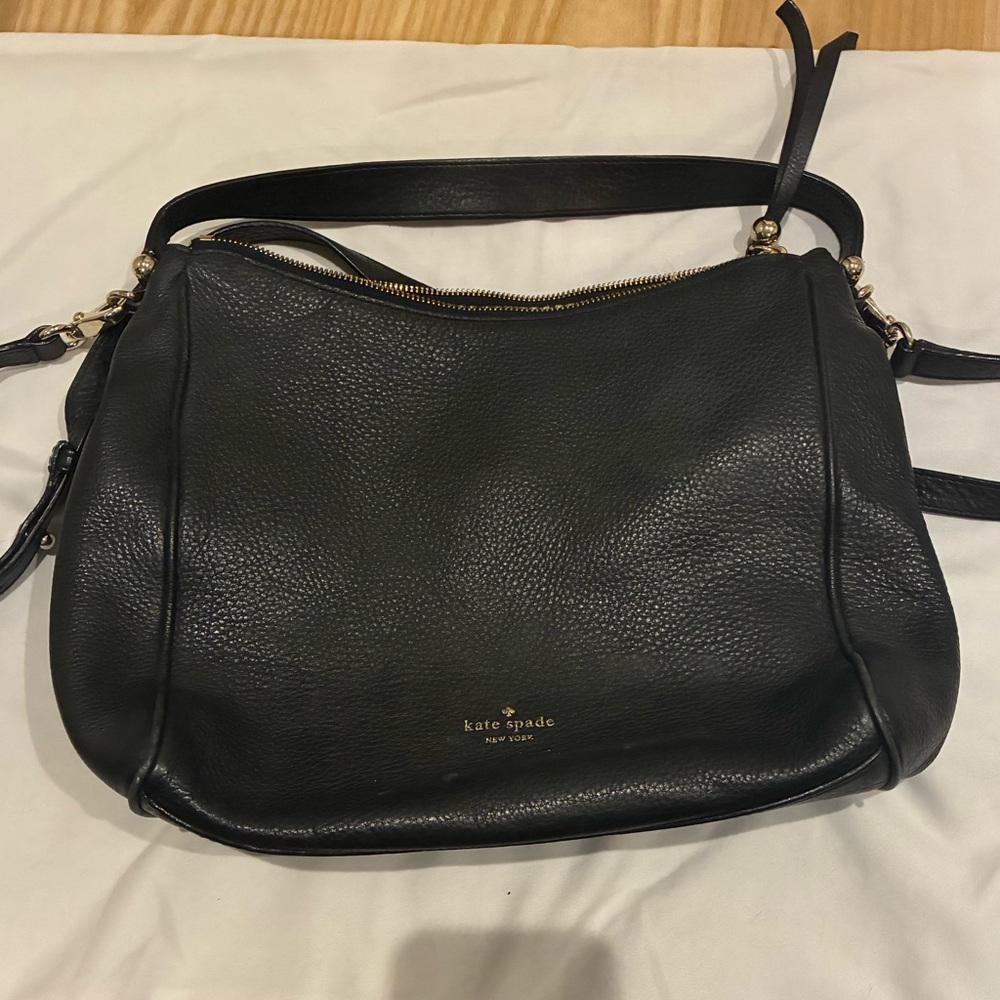 Kate Spade New York Black Pebbled Leather Bag